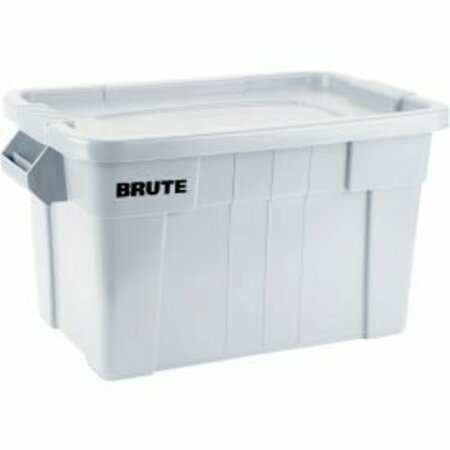 RUBBERMAID COMMERCIAL Rubbermaid 20 Gallon Brute Tote with Lid FG9S3100WHT - 27-7/8 x 17-3/8 x 15-1/8 - White FG9S3100WHT